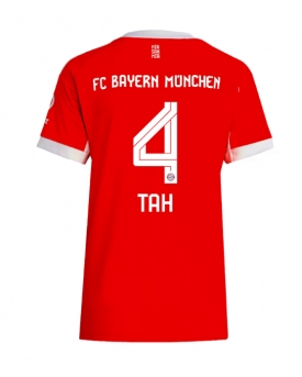 Billige Fotballdrakt Bayern Munich Jonathan Tah #4 Replika Hjemmedrakt Dame 2025-26 Kortermet Billige Fotballdrakt Bayern Munich Jonathan Tah #4 Replika Hjemmedrakt Dame 2025-26 Kortermet